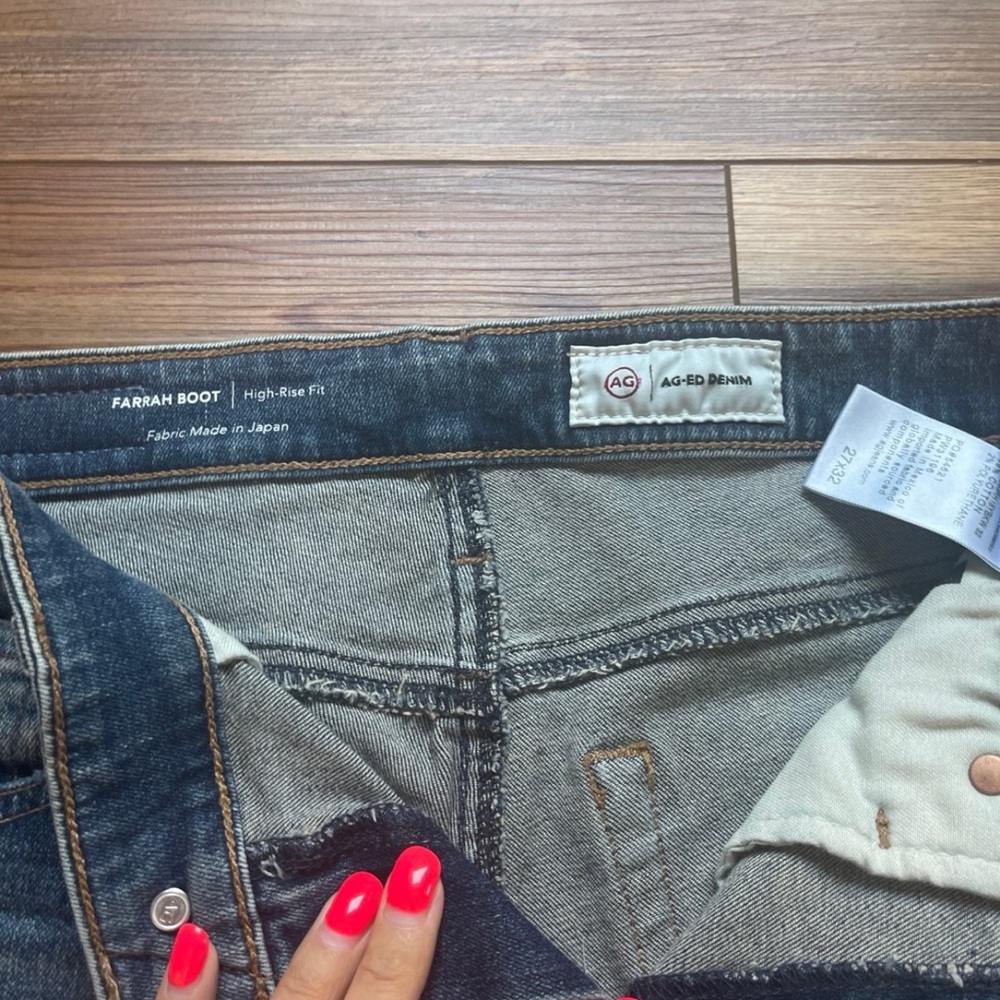 Ag Adriano Goldschmied Farrah Boot Cut Jeans - Dark Blue 27x32